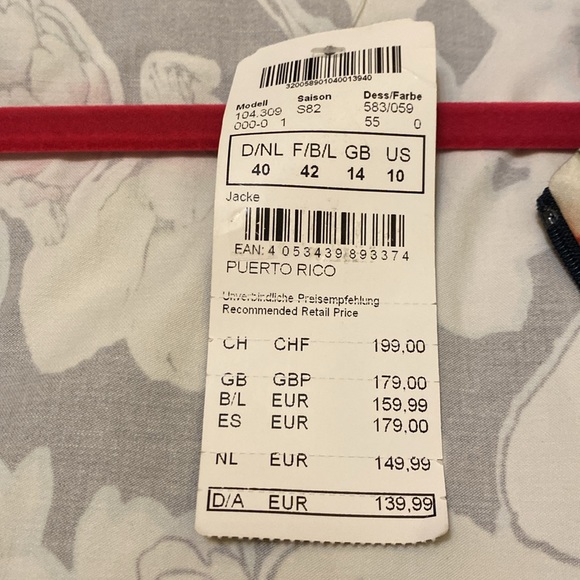 FRANK WALDER jacket.  New with tag. Size 10. Made in RUMANIA - Picture 6 of 11